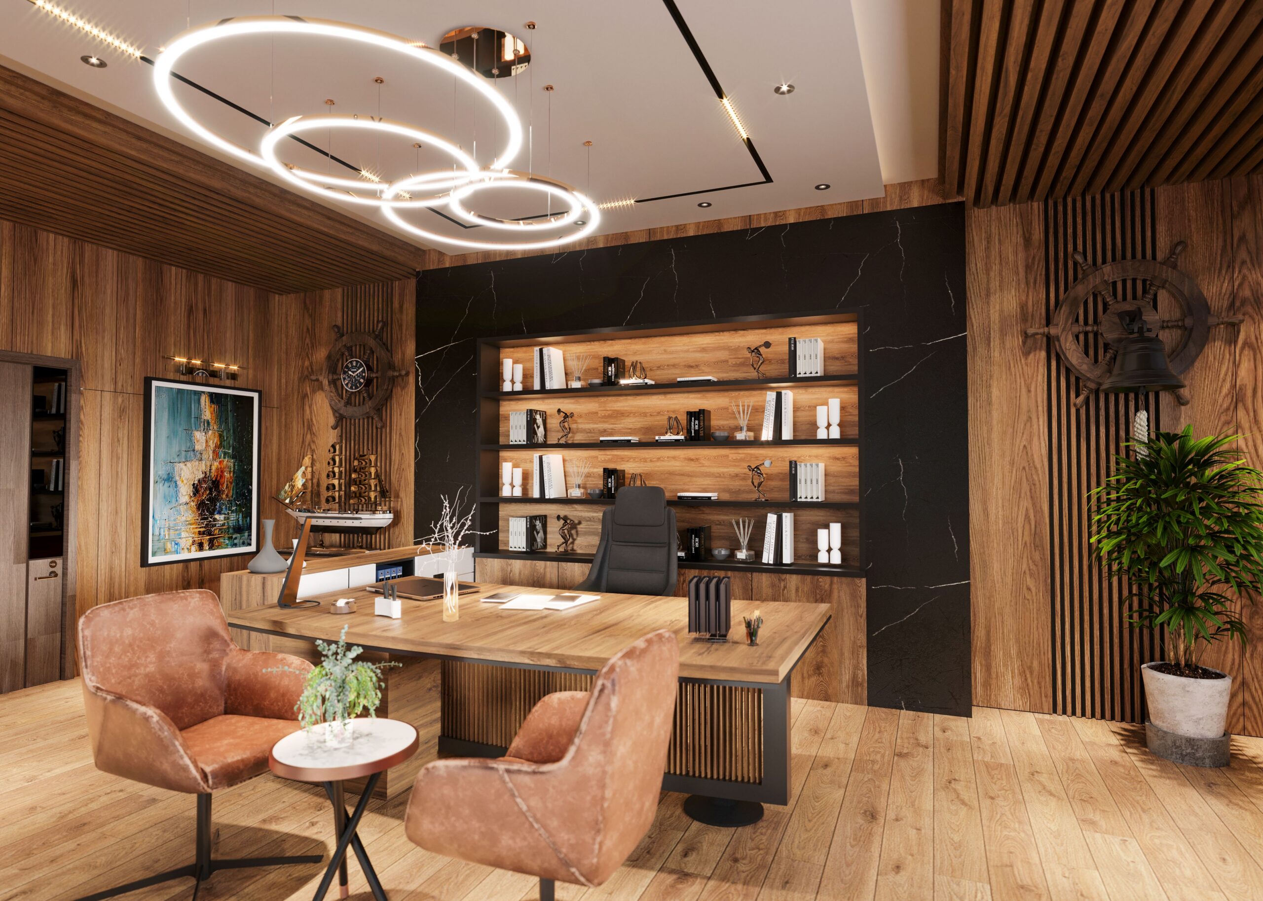 Luxurious office by the top Office renovation contractors in Austin TX