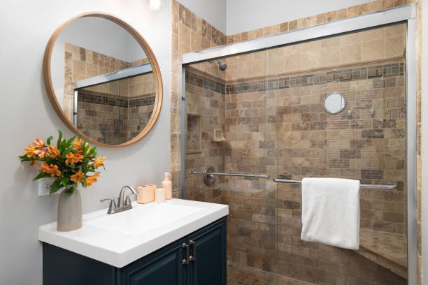 AW Remodeling Contractors doing small bathroom remodeling in Austin TX